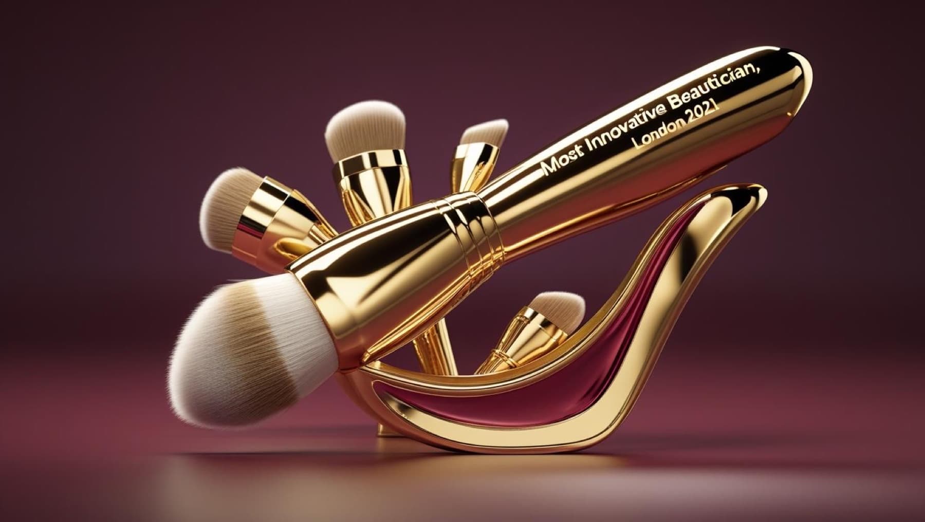 Most Innovative Beautician trophy — London 2021