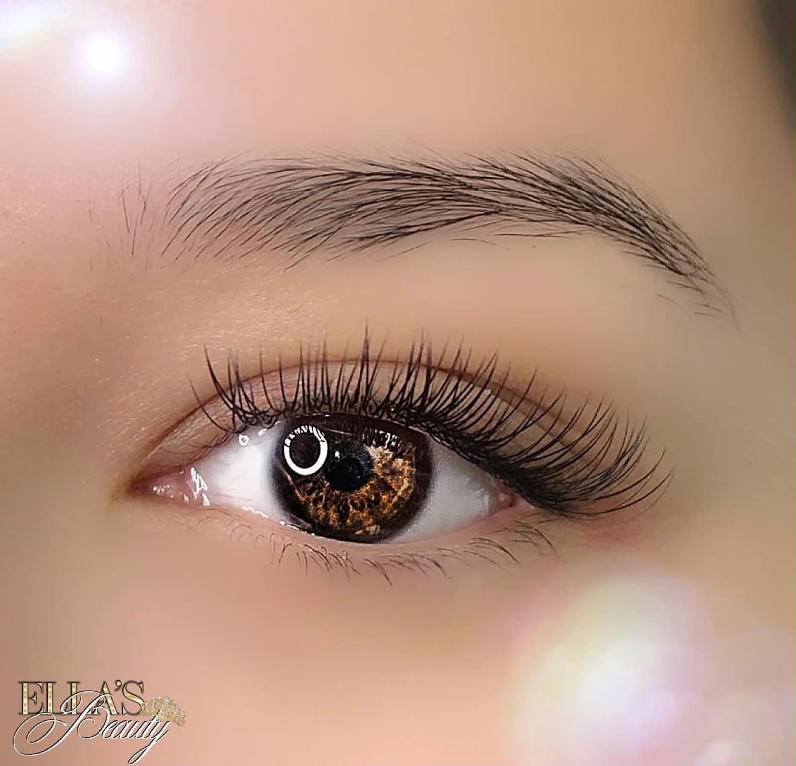 Classic lash extensions by Ella’s Beauty — one-to-one, natural, mascara-look set